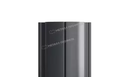 Штакетник Металл Профиль ELLIPSE-Т (Прямой) PURMAN 0,5 мм RAL 7024 Мокрый асфальт. Цена: 1420 руб. Артикул: MP_Sht_297