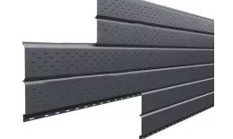 Софит металл перфорированный Металл Профиль Lбрус PURMAN 0,5 мм RAL 7024 мокрый асфальт. Цена: 1067 руб. Артикул: LM_LP_014