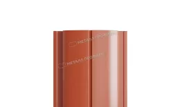 Штакетник Металл Профиль ELLIPSE-Т (Прямой) VikingMP E 0,5 мм RAL 8004 Терракота. Цена: 1246 руб. Артикул: MP_Sht_280