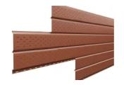 Софит металл перфорированный Металл Профиль Lбрус NormanMP 0,5 мм RAL 8004 терракота – Купить оптом и в розницу