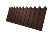 Профнастил C8 A для забора фигурный Grand Line Velur 0,5 мм RAL 8017 шоколад – Купить оптом и в розницу
