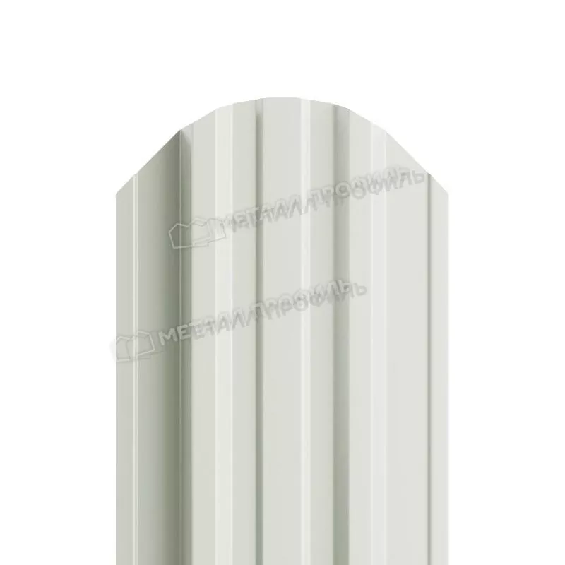 Штакетник Металл Профиль TRAPEZE-O (Закругленный) NormanMP 0,5 мм RAL 9003 Сигнальный белый купить в краснодаре
