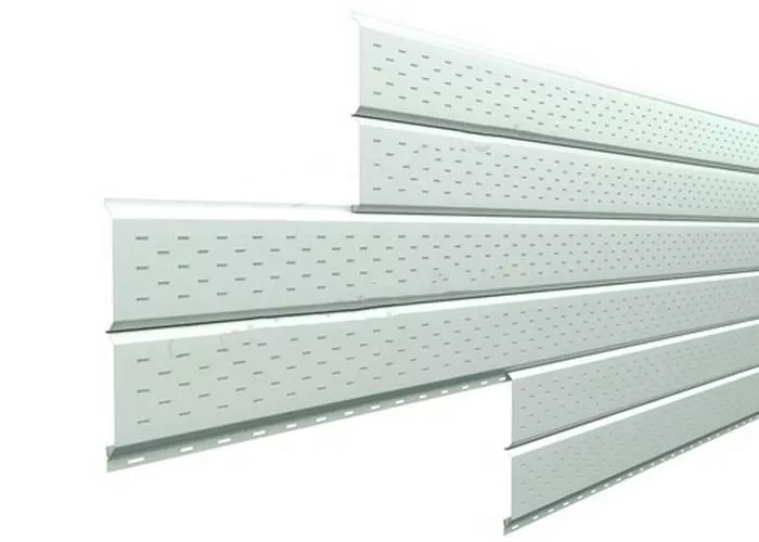 Софит металл перфорированный Металл Профиль Lбрус PE 0,45 мм RAL 9003 сигнальный белый купить в краснодаре