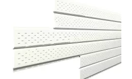 Софит металл перфорированный Металл Профиль Lбрус PURMAN 0,5 мм RAL 9010 белый. Цена: 1067 руб. Артикул: LM_LP_017