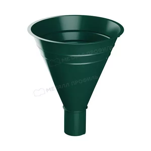 Воронка водосборная МЕТАЛЛ ПРОФИЛЬ Foramina PUR D100/300 Ral 6005 купить в краснодаре