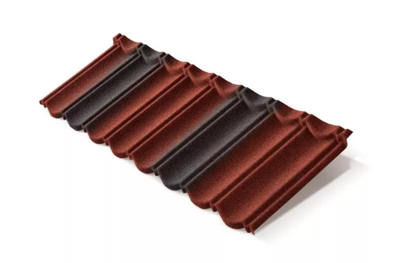 Композитная черепица Metrotile MetroBond Красно-черный купить в краснодаре