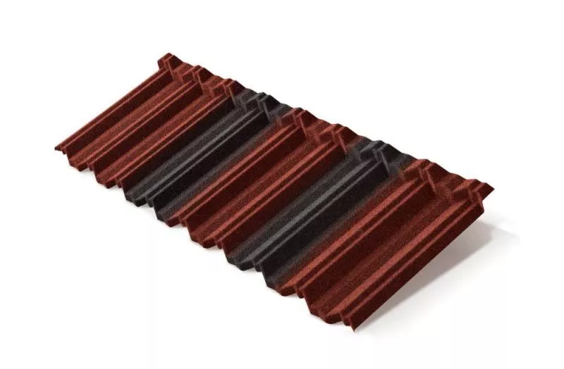 Композитная черепица Metrotile MetroClassic Красно-черный купить в краснодаре