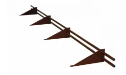 Снегозадержатель трубчатый для натуральной черепицы Стандарт RAL8017 3м(профиль до 74мм). Цена: 4333 руб. Артикул: 43750