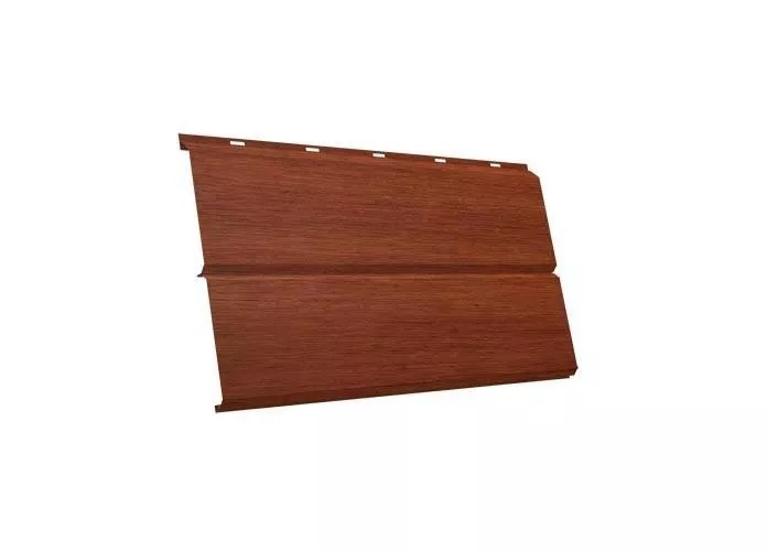 Металлический сайдинг Grand Line ЭкоБрус 3D Print Elite 0,45 мм Рябина купить в краснодаре