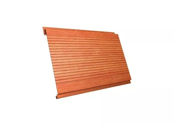 Металлический сайдинг Grand Line Вертикаль Гофр Print Elite Рябина купить в краснодаре