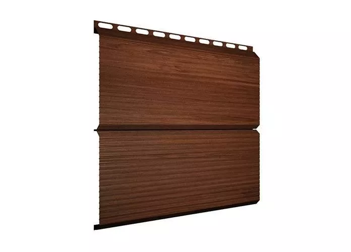 Металлический сайдинг Grand Line ЭкоБрус Гофр Print Elite 0,45 мм Рябина купить в краснодаре