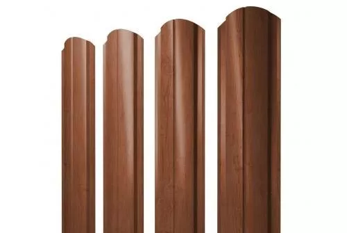 Штакетник Grand Line Slim Полукруглый фигурный 0,45 Print Premium РФ Rowan Рябина купить в краснодаре