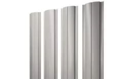 Штакетник Grand Line Slim Полукруглый 0,5 GreenCoat Pural RR 21 светло-серый. Артикул: Slim_Crug_019