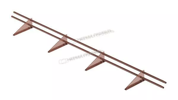 Снегозадержатель трубчатый дл. 3000 мм (9005) ROOFRetail купить в краснодаре