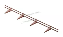 Снегозадержатель трубчатый дл. 3000 мм (8017) ROOFRetail. Цена: 2103 руб. Артикул: 43348