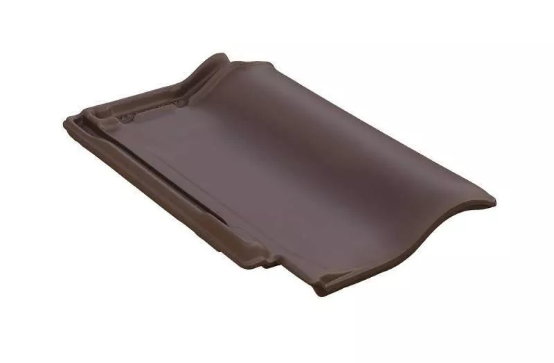 Керамическая черепица Braas Рубин 11V Ангоб темно-коричневый купить в краснодаре