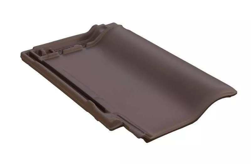 Керамическая черепица Braas Рубин 9V Ангоб темно-коричневый купить в краснодаре