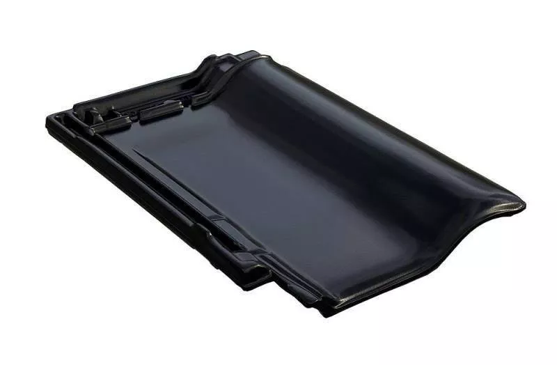 Керамическая черепица Braas Рубин 9V Глазурь глубокий черный купить в краснодаре