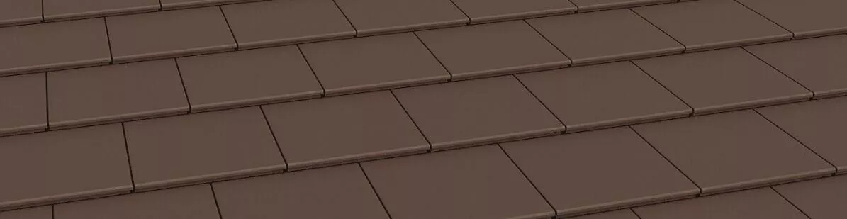 Рядовая черепица Тегалит темно-коричневый Braas купить в краснодаре