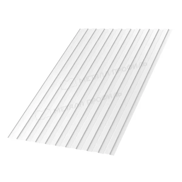 Профнастил С8 B Полиэстер 0,45 мм RAL 9003 Сигнальный белый купить в краснодаре