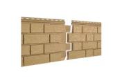 Фасадные (цокольные) панели Ю-Пласт Стоун Хаус S-lock Клинкер горчичный – Купить оптом и в розницу