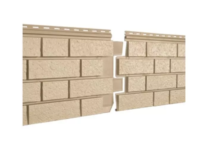 Фасадные (цокольные) панели Ю-Пласт Стоун Хаус S-lock Клинкер песочный купить в краснодаре