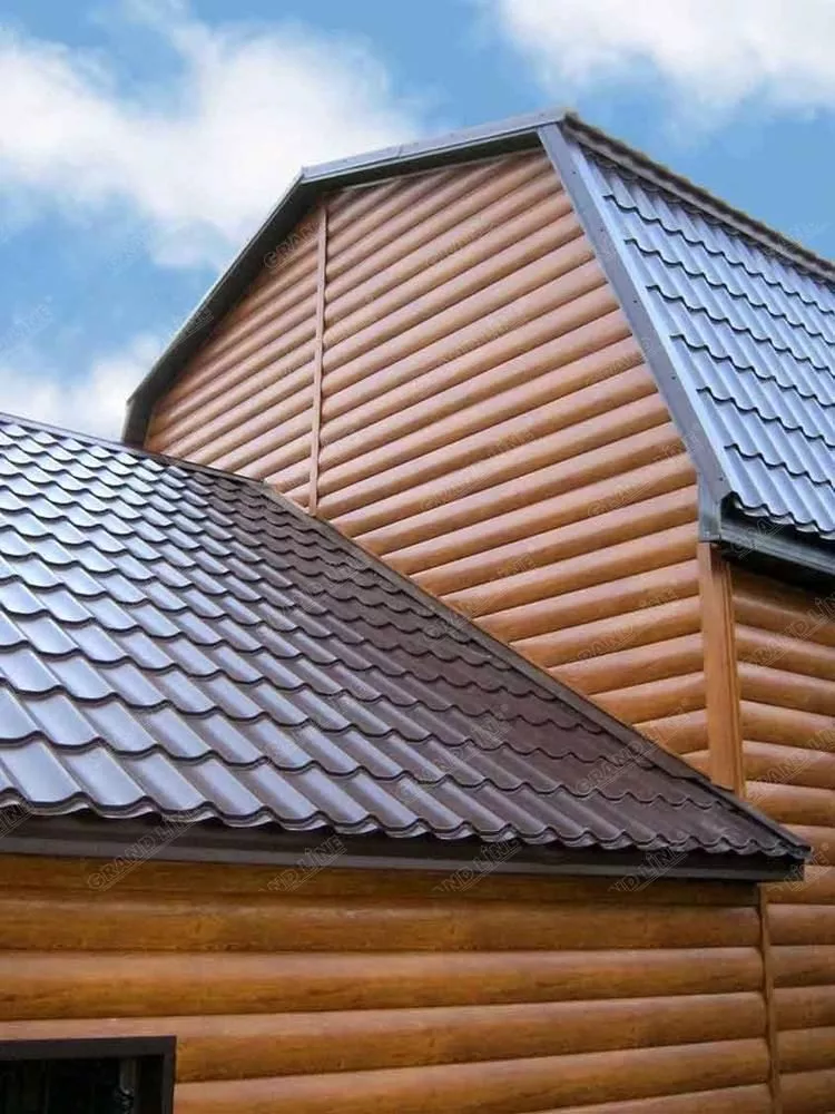 Сайдинг Блок-хаус 0,390 0,5 Satin RAL 3009 оксидно-красный купить в краснодаре