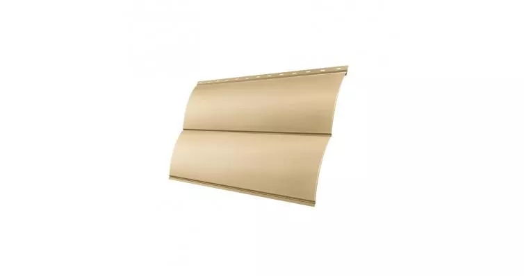 Сайдинг Блок-хаус 0,390 Grand Line 0,45 PE RAL 1014 слоновая кость купить в краснодаре