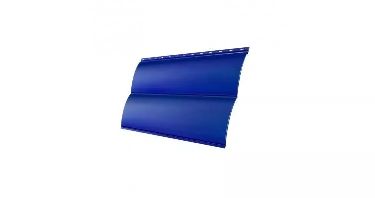 Сайдинг Блок-хаус 0,390 Grand Line 0,45 PE RAL 5005 сигнальный синий купить в краснодаре