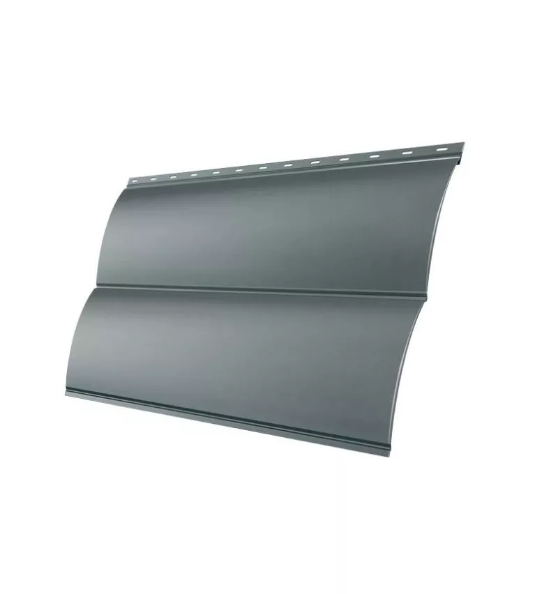 Сайдинг Блок-хаус 0,390 Grand Line 0,45 PE RAL 7005 мышино-серый купить в краснодаре