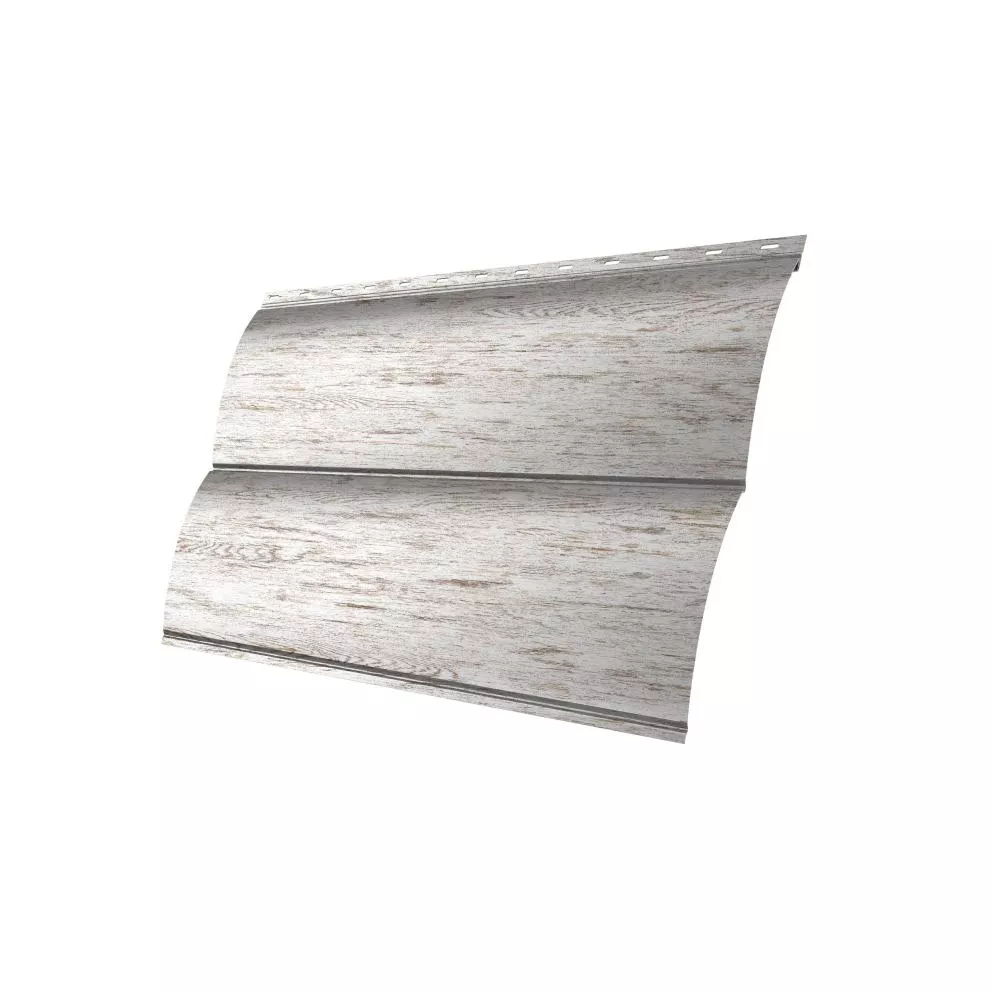 Сайдинг Блок-хаус 0,390 Grand Line 0,45 Print Elite Snow Wood TwinColor купить в краснодаре