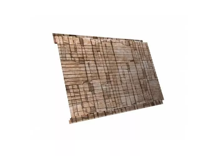 Металлический сайдинг Grand Line Вертикаль Гофр Print Elite Камень песчаник купить в краснодаре