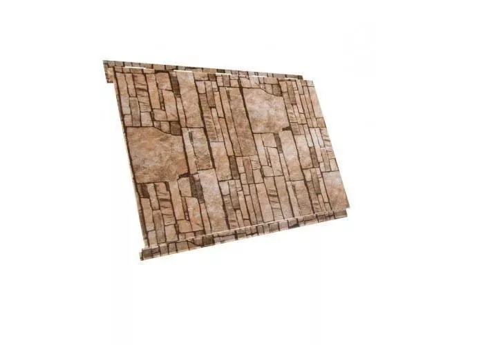 Металлический сайдинг Grand Line Вертикаль Классик Print Elite Камень песчаник купить в краснодаре