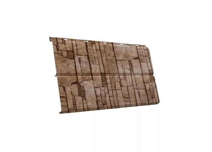 Металлический сайдинг Grand Line ЭкоБрус 3D Colority Print 0,45 мм Камень песчаник купить в краснодаре