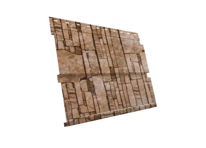 Металлический сайдинг Grand Line Квадро Брус Print Elite Камень песчаник купить в краснодаре