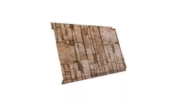 Металлический сайдинг Grand Line Вертикаль Проф Print Elite Камень песчаник. Артикул: GrandLine-MS745