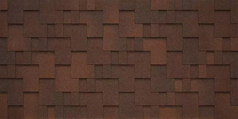 Гибкая черепица Tegola SANREMO Pelle 227 (красно-коричневый) купить в краснодаре