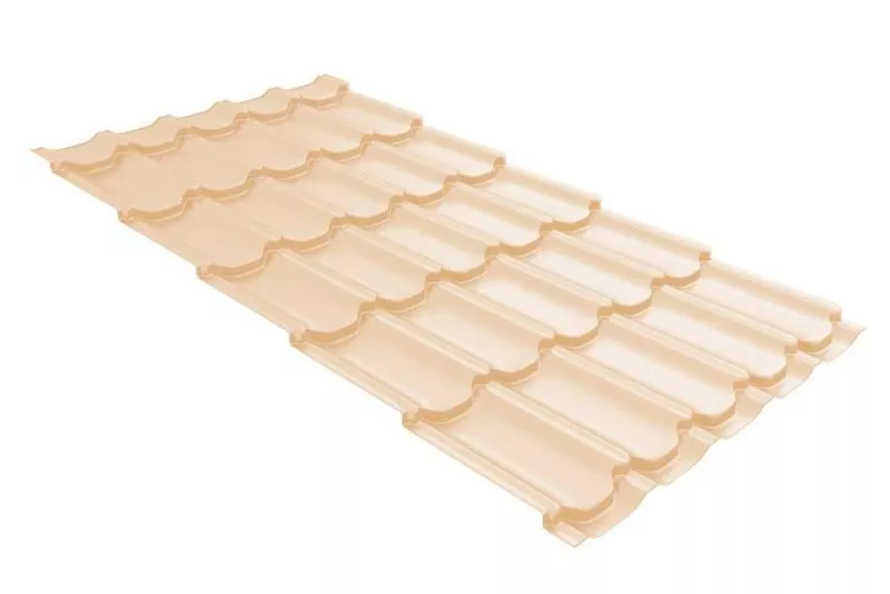 Металлочерепица Grand Line Квинта плюс (Kvinta Plus) 0,45 Полиэстер RAL 1015 светлая слоновая кость купить в краснодаре