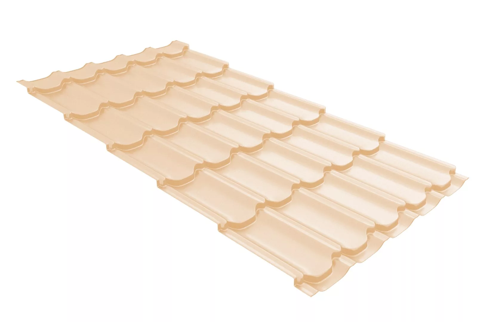 Металлочерепица Grand Line Квинта плюс 3D (Kvinta Plus 3D) 0,45 Полиэстер RAL 1015 светлая слоновая кость купить в краснодаре