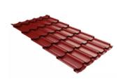 Металлочерепица Grand Line Квинта плюс 3D (Kvinta Plus 3D) 0,5 Satin RAL 3011 коричнево-красный – Купить оптом и в розницу