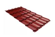 Металлочерепица Grand Line Квинта плюс (Kvinta Plus) 0,5 Satin RAL 3011 красно-коричневый – Купить оптом и в розницу