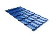 Металлочерепица Grand Line Квинта плюс 3D (Kvinta Plus 3D) 0,5 Satin RAL 5005 сигнальный синий – Купить оптом и в розницу