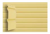 Сайдинг Корабельная доска Grand Line Color Plus золотой песок (3,66м) – Купить оптом и в розницу
