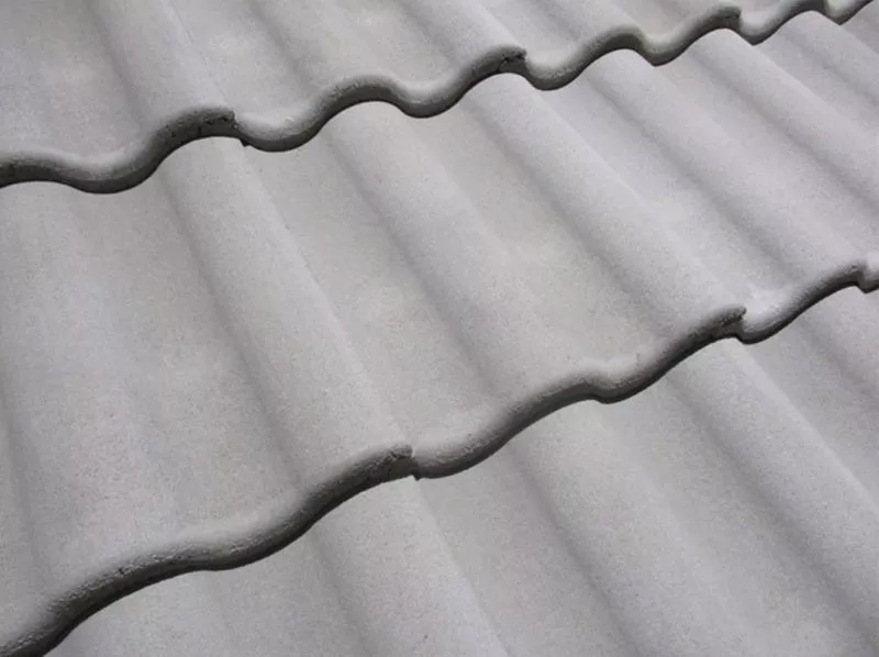 Рядовая черепица Kriastak. Цементно-песчаная. Lite. Серый неокрашенный купить в краснодаре