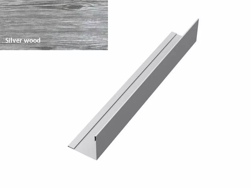 Планка завершающая 50х50 жалюзи Milan 0,45 Print Premium Silver Wood GL купить в краснодаре