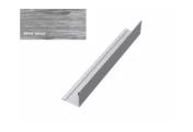Планка завершающая 50х50 жалюзи Milan 0,45 Print Premium Silver Wood GL – Купить оптом и в розницу
