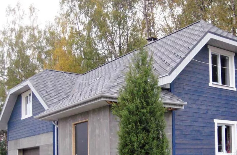 Гибкая черепица Tegola Nordland Нордик серый с отливом купить в краснодаре