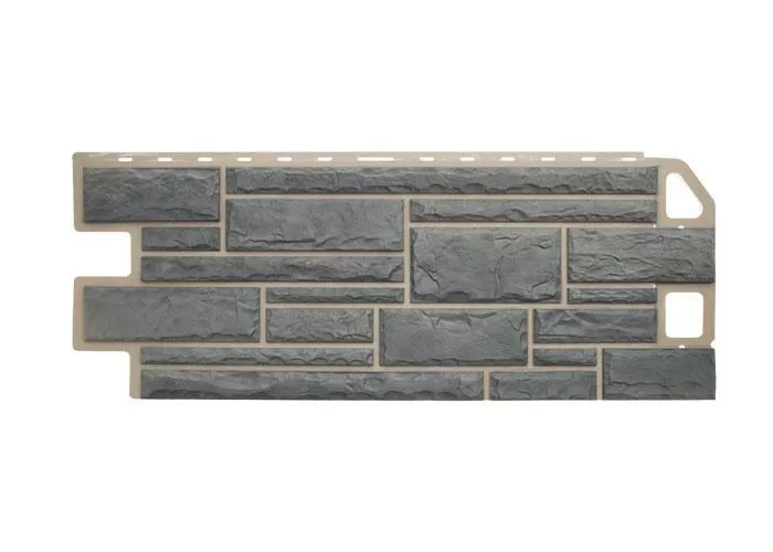 Фасадные панели Альта-Профиль Камень. Серый купить в краснодаре