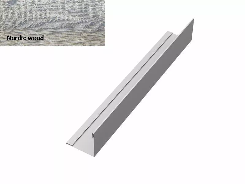 Планка завершающая 50х50 жалюзи Milan 0,45 Print Elite Nordic Wood GL купить в краснодаре