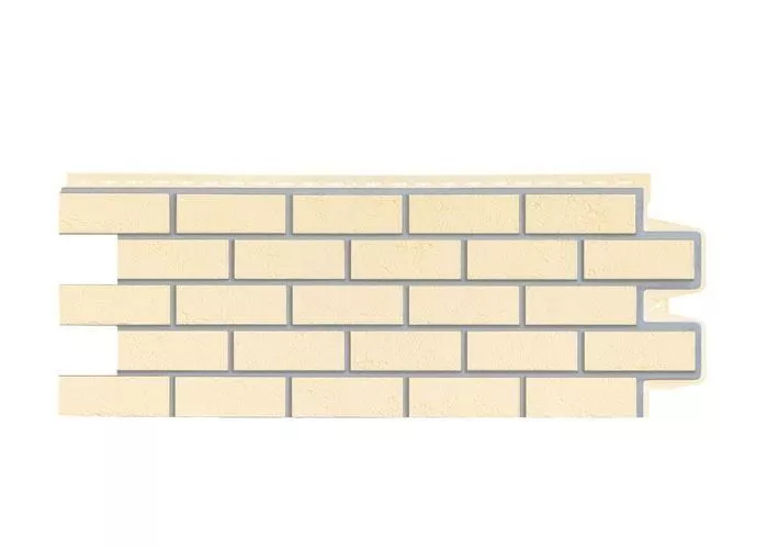Фасадные панели GRAND LINE Коллекция Состаренный Кирпич Design бежевый со швом купить в краснодаре